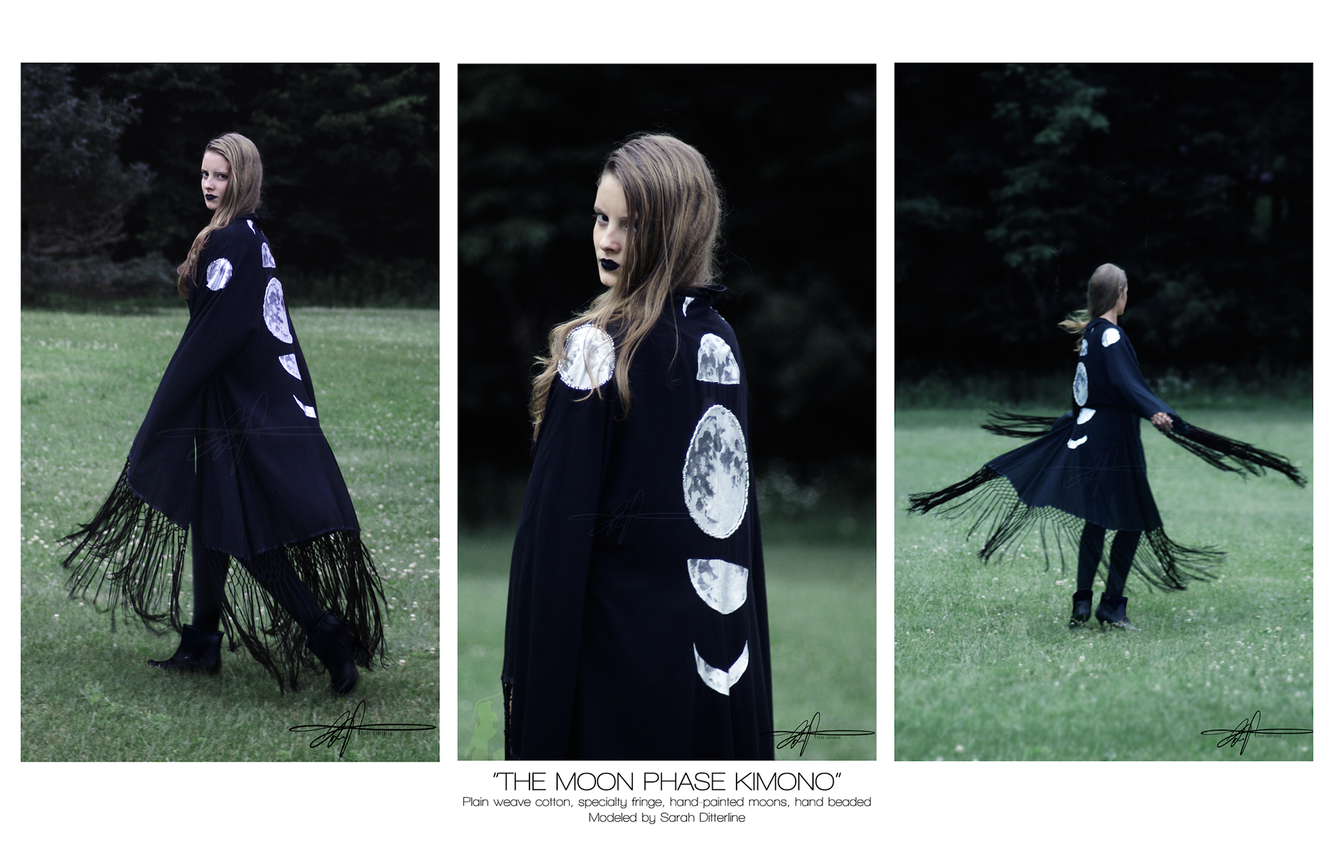 Handmade and hand painted kimono