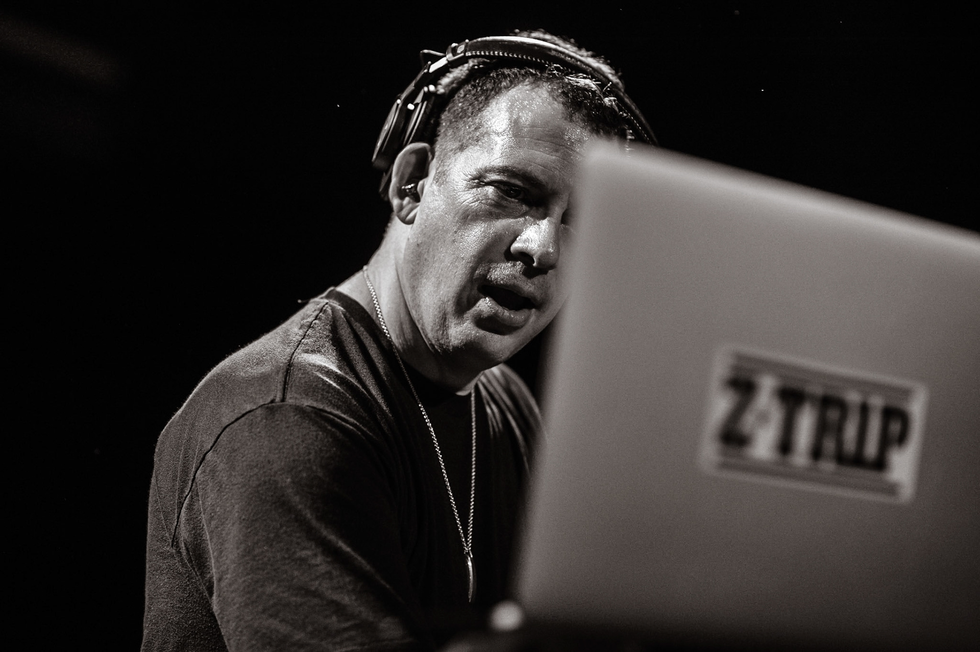 Z-Trip performing at the Factory in Marrickville, Sydney, Australia on January 28, 2017.