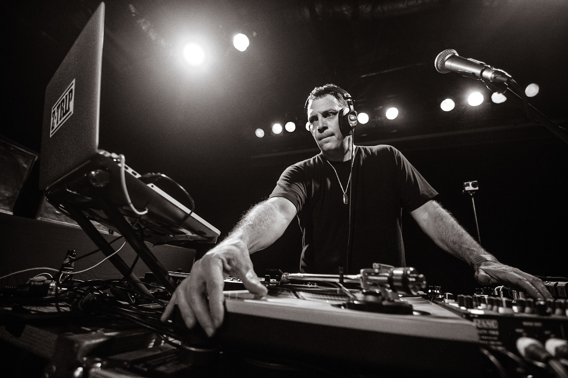 Z-Trip performing at the Factory in Marrickville, Sydney, Australia on January 28, 2017.