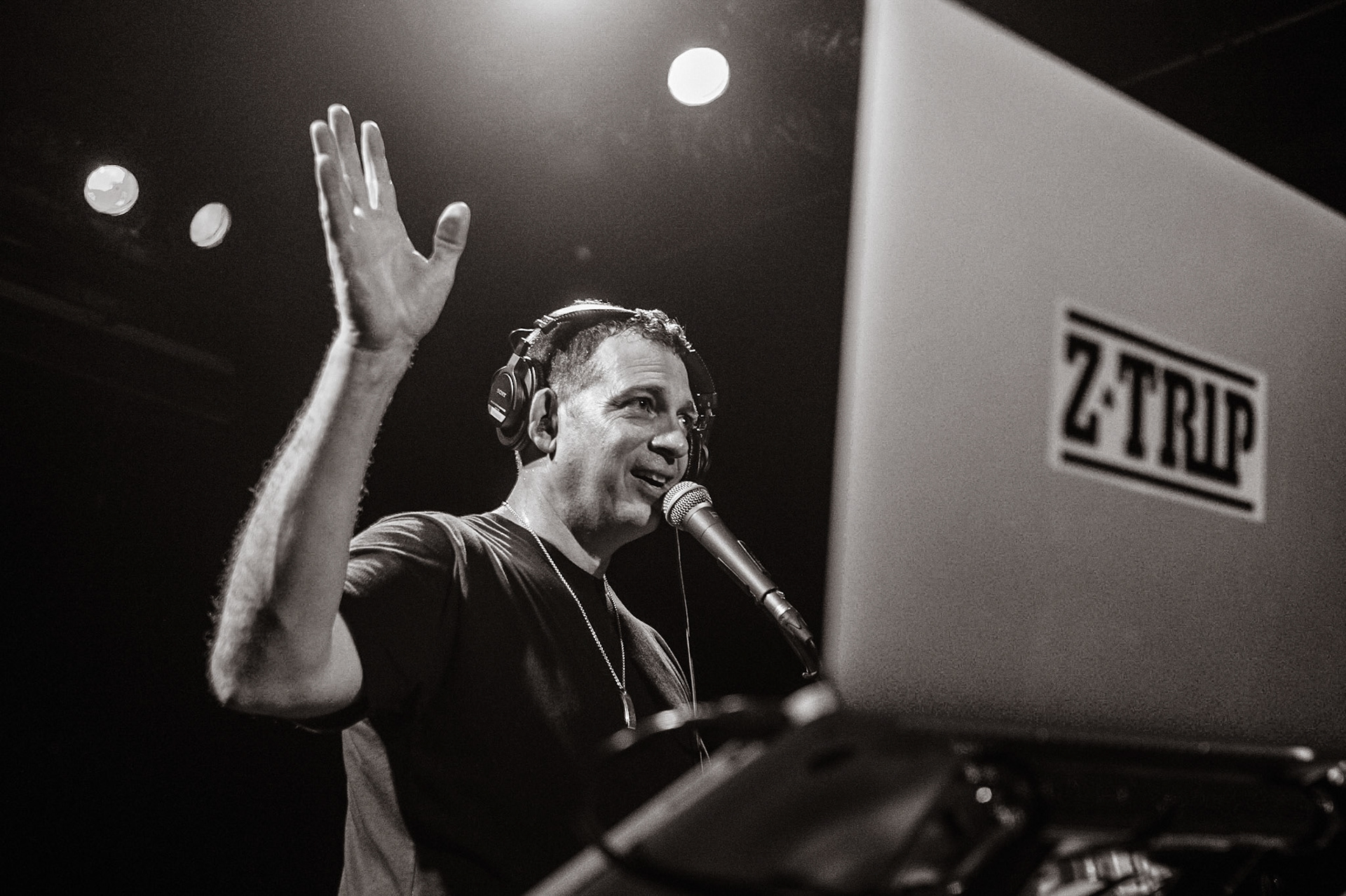 Z-Trip performing at the Factory in Marrickville, Sydney, Australia on January 28, 2017.