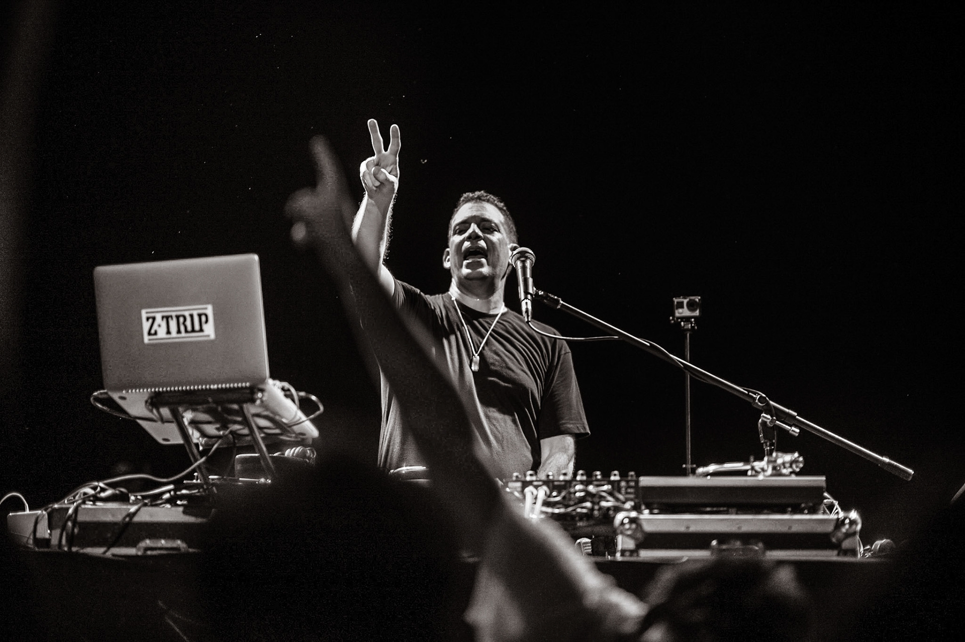 Z-Trip performing at the Factory in Marrickville, Sydney, Australia on January 28, 2017.