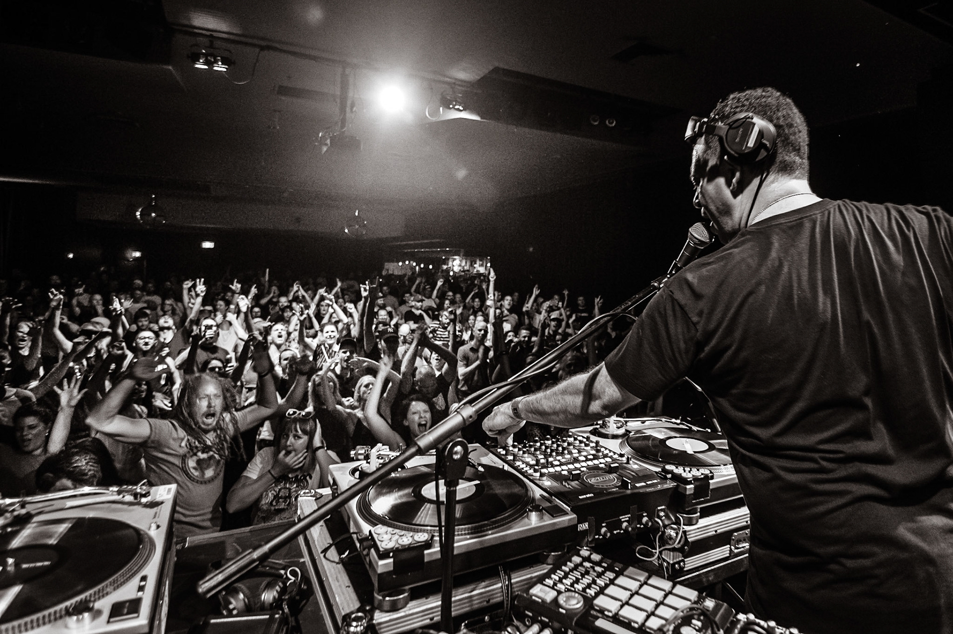 Z-Trip performing at the Factory in Marrickville, Sydney, Australia on January 28, 2017.