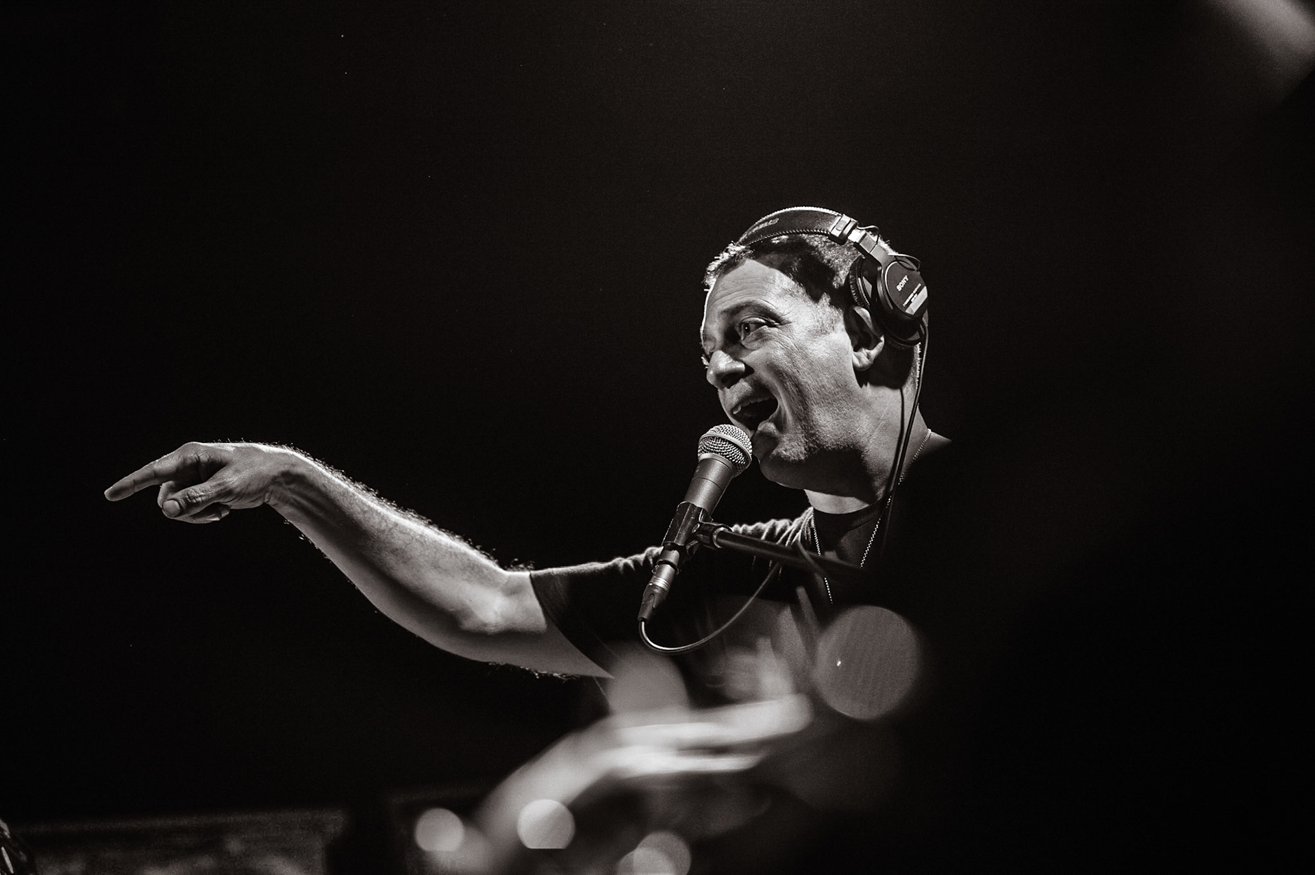 Z-Trip performing at the Factory in Marrickville, Sydney, Australia on January 28, 2017.