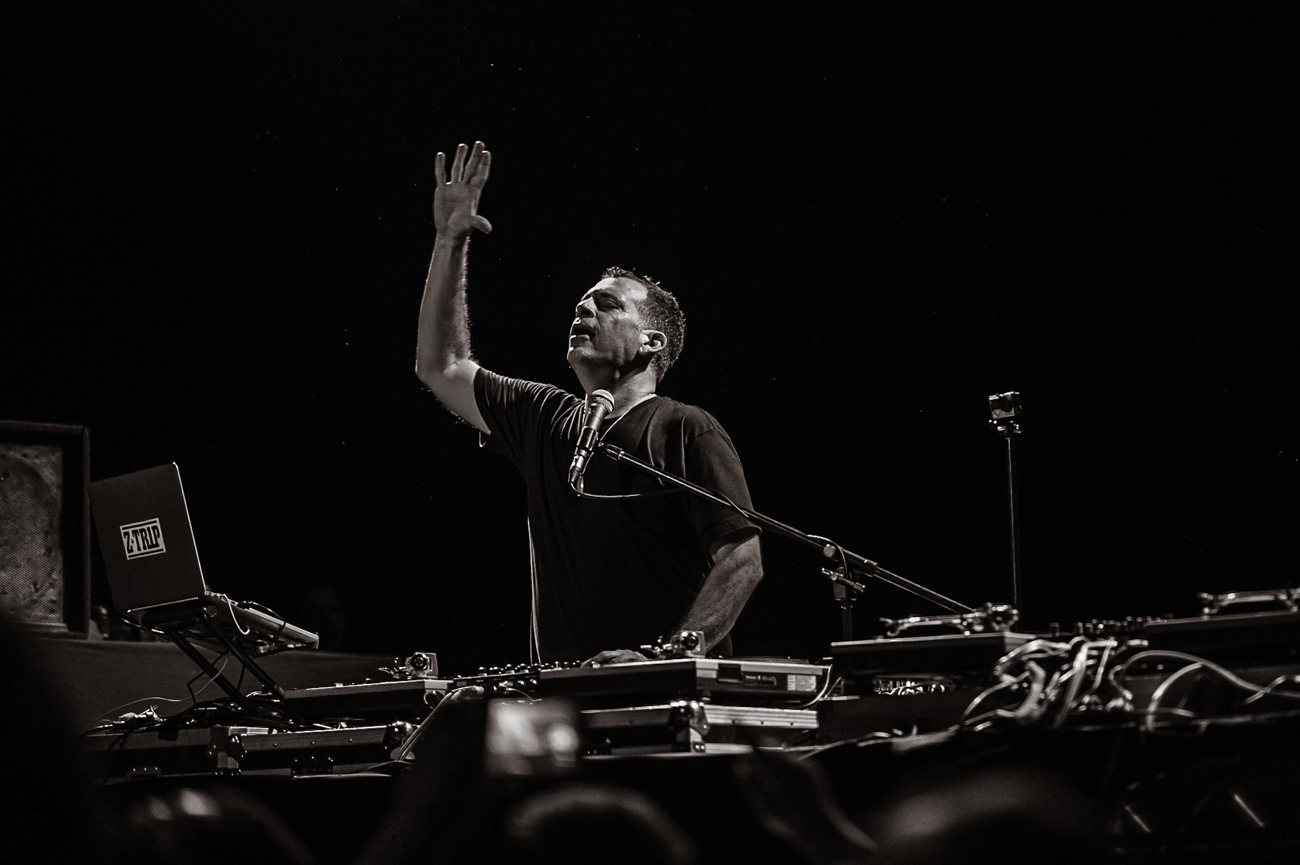 Z-Trip performing at the Factory in Marrickville, Sydney, Australia on January 28, 2017.