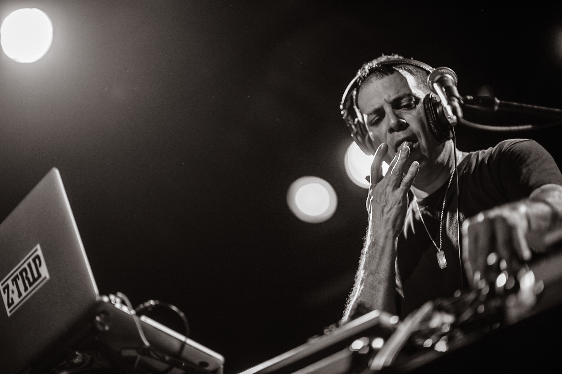 Z-Trip performing at the Factory in Marrickville, Sydney, Australia on January 28, 2017.