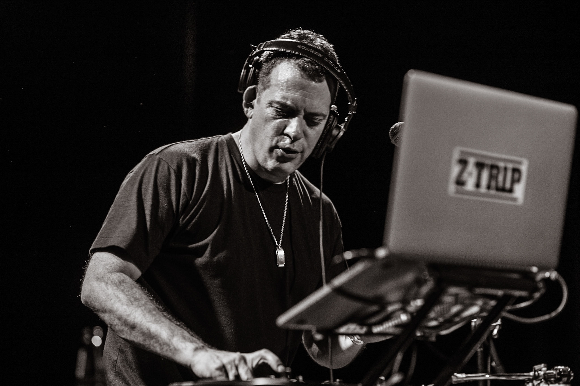 Z-Trip performing at the Factory in Marrickville, Sydney, Australia on January 28, 2017.