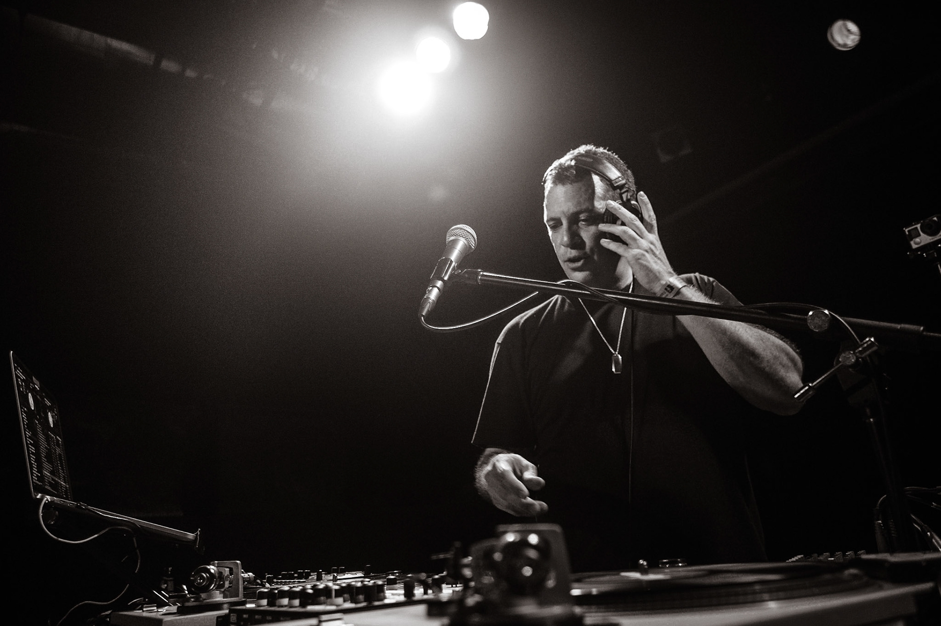 Z-Trip performing at the Factory in Marrickville, Sydney, Australia on January 28, 2017.