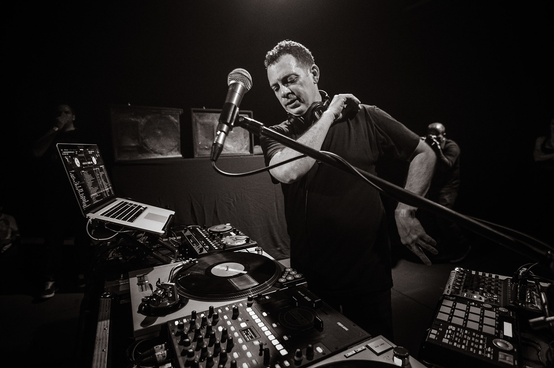 Z-Trip performing at the Factory in Marrickville, Sydney, Australia on January 28, 2017.