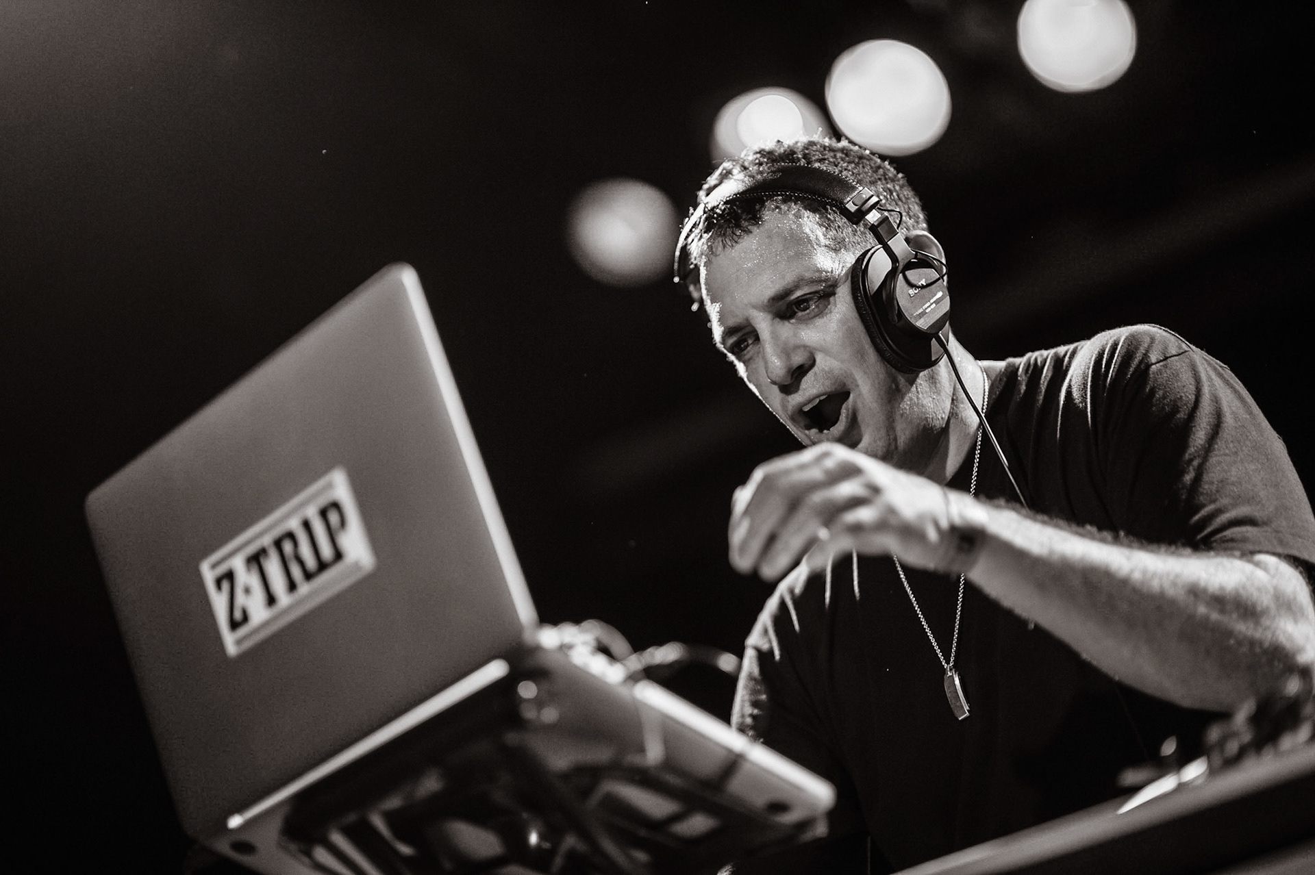 Z-Trip performing at the Factory in Marrickville, Sydney, Australia on January 28, 2017.