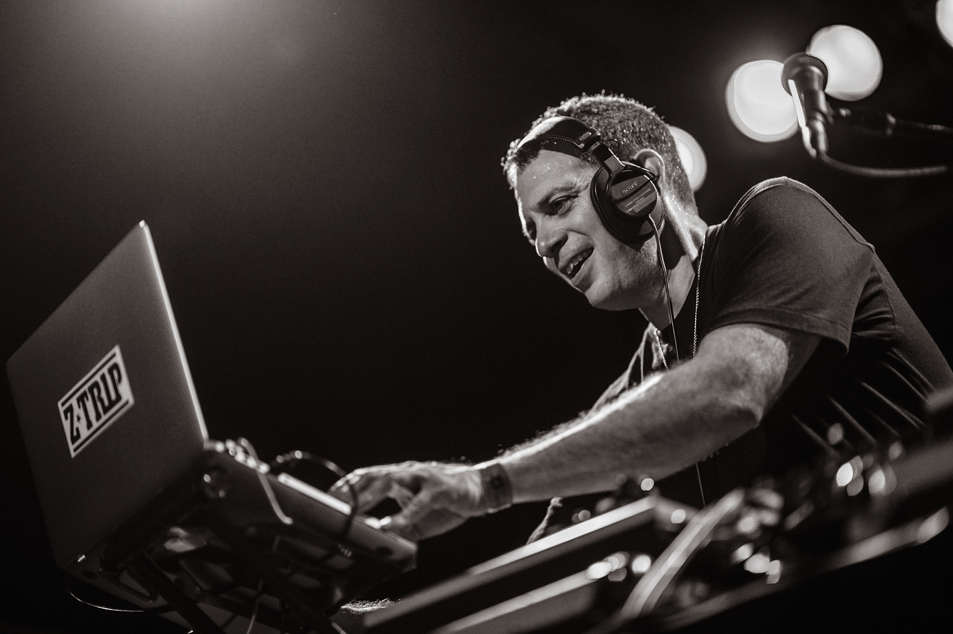 Z-Trip performing at the Factory in Marrickville, Sydney, Australia on January 28, 2017.