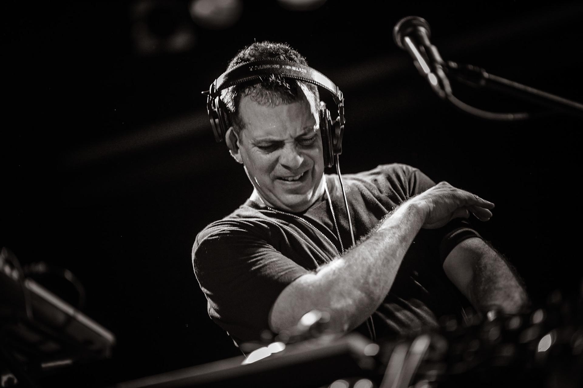 Z-Trip performing at the Factory in Marrickville, Sydney, Australia on January 28, 2017.