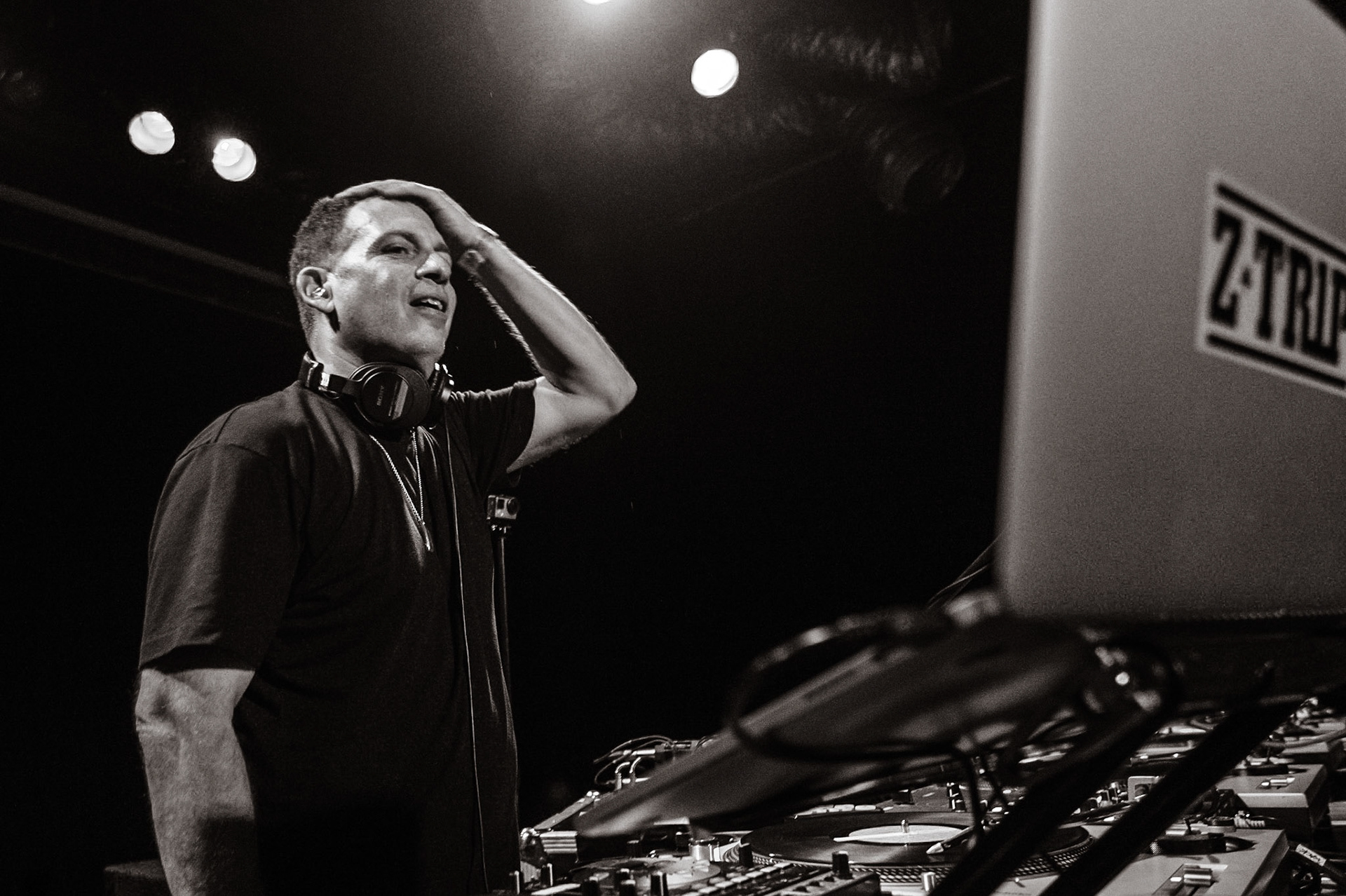 Z-Trip performing at the Factory in Marrickville, Sydney, Australia on January 28, 2017.