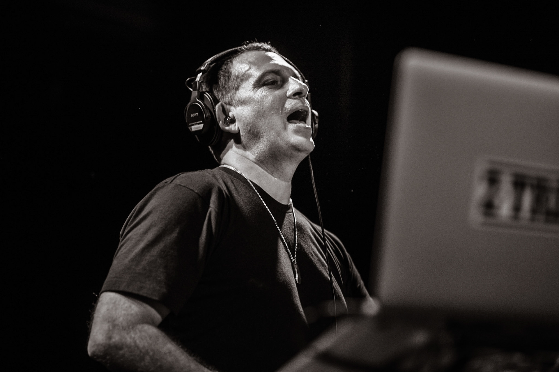 Z-Trip performing at the Factory in Marrickville, Sydney, Australia on January 28, 2017.