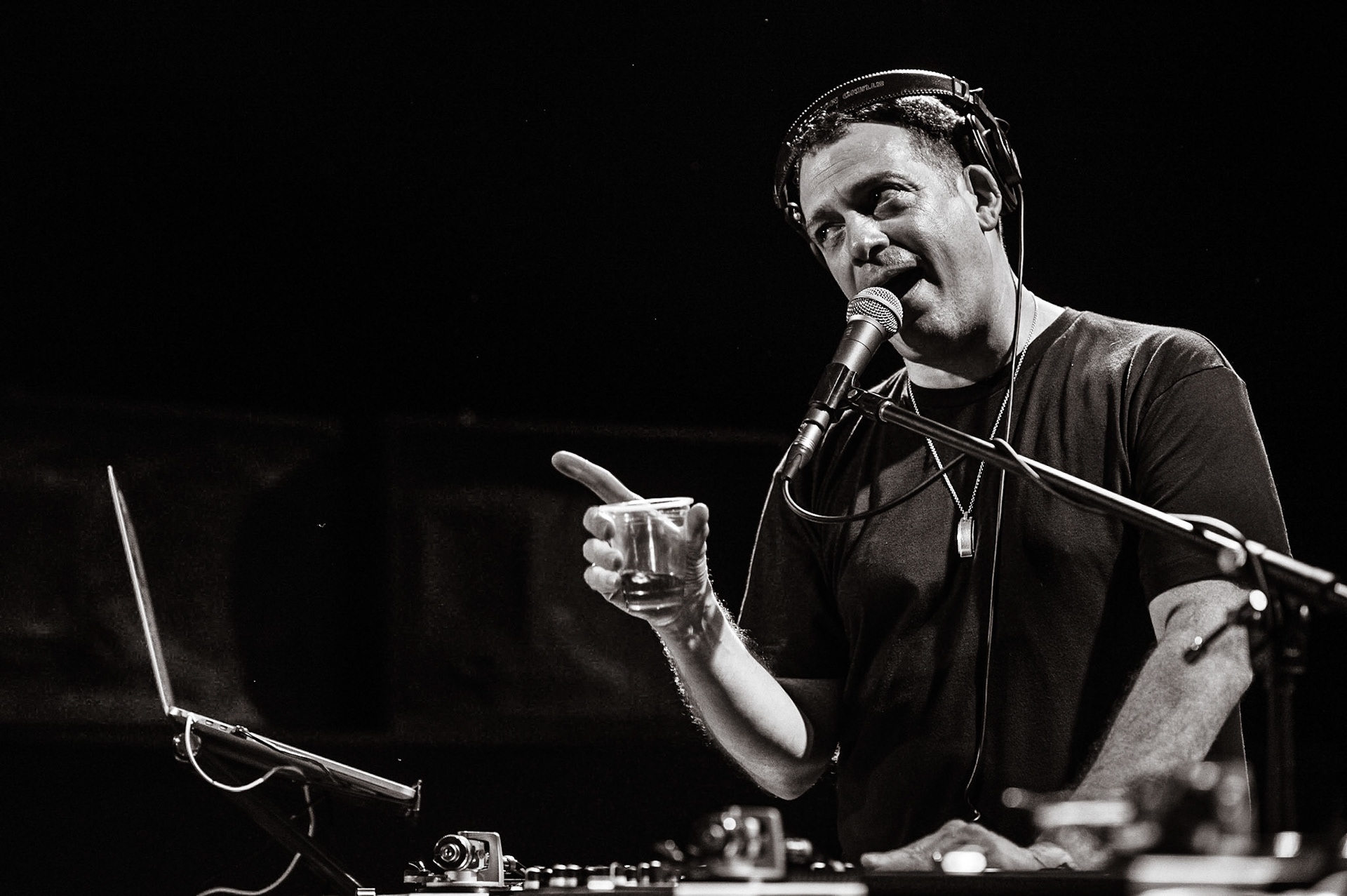 Z-Trip performing at the Factory in Marrickville, Sydney, Australia on January 28, 2017.