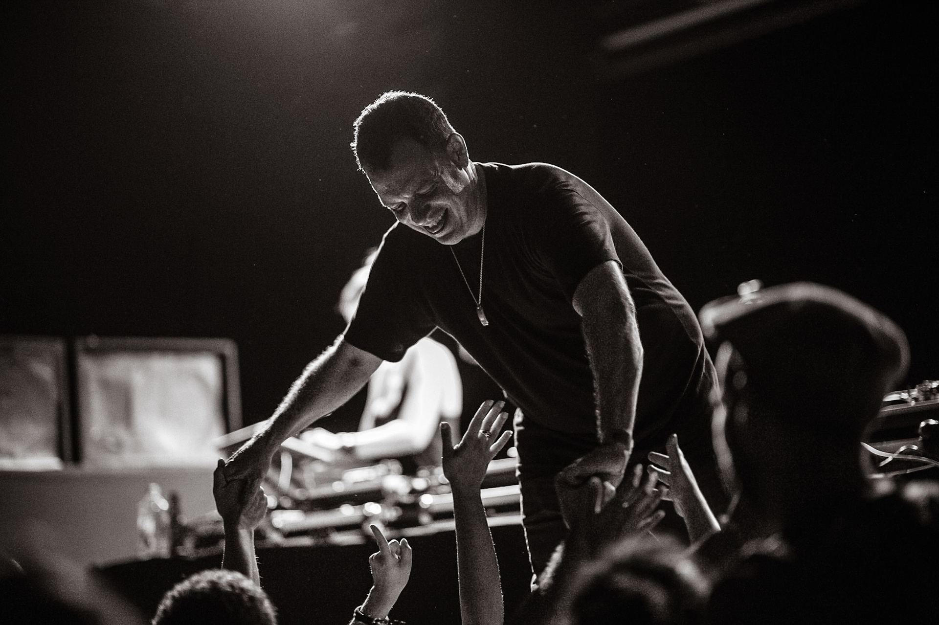 Z-Trip performing at the Factory in Marrickville, Sydney, Australia on January 28, 2017.