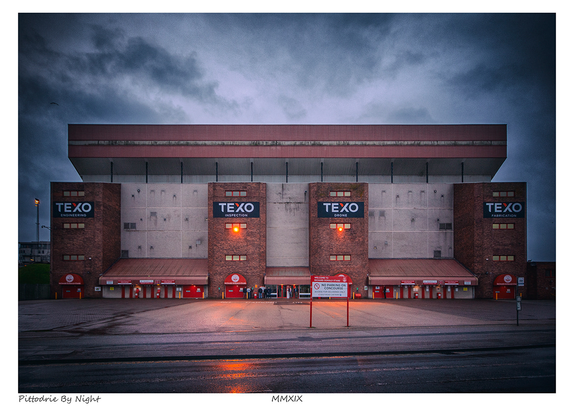 Pittodrie by Night (Aberdeen FC)