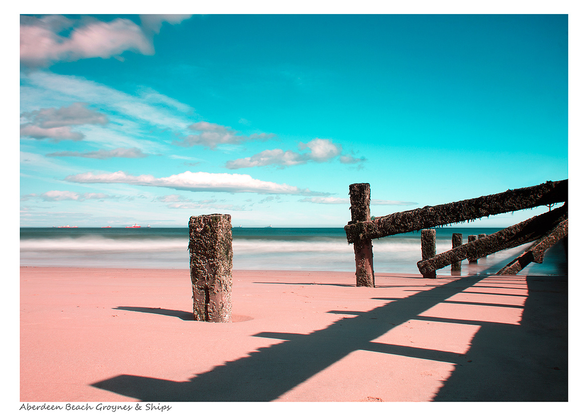 Aberdeen Beach Groyne & Ships