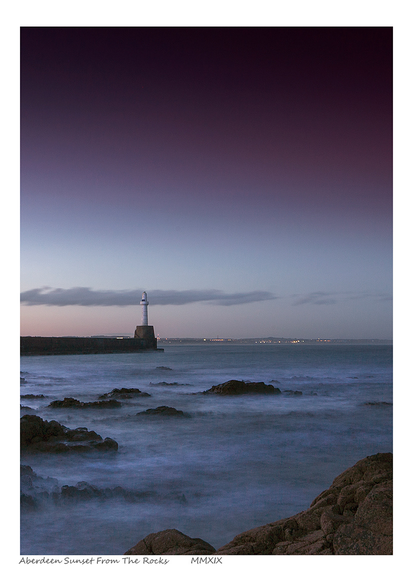 Aberdeen Sunset from the Rocks