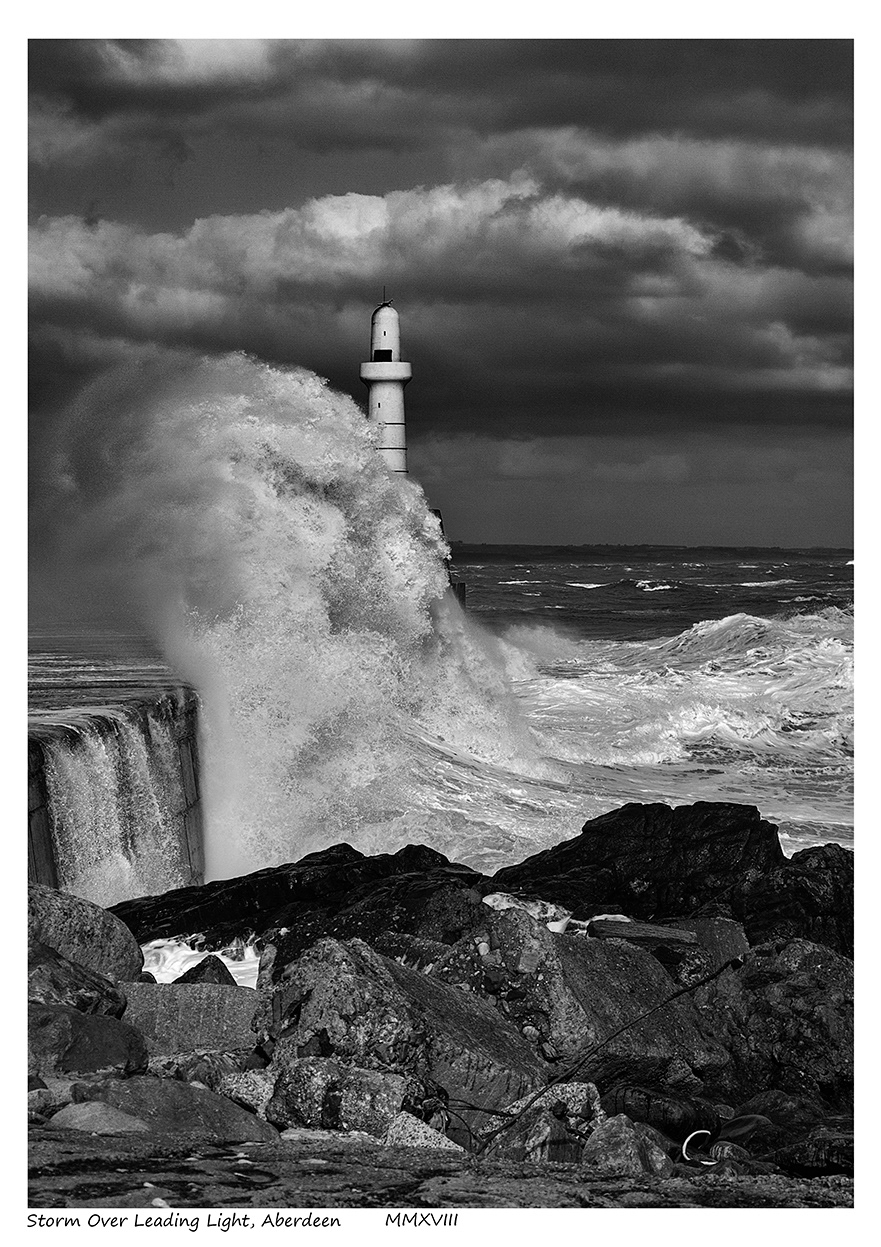 Storm Over Leading Light, Aberdeen
