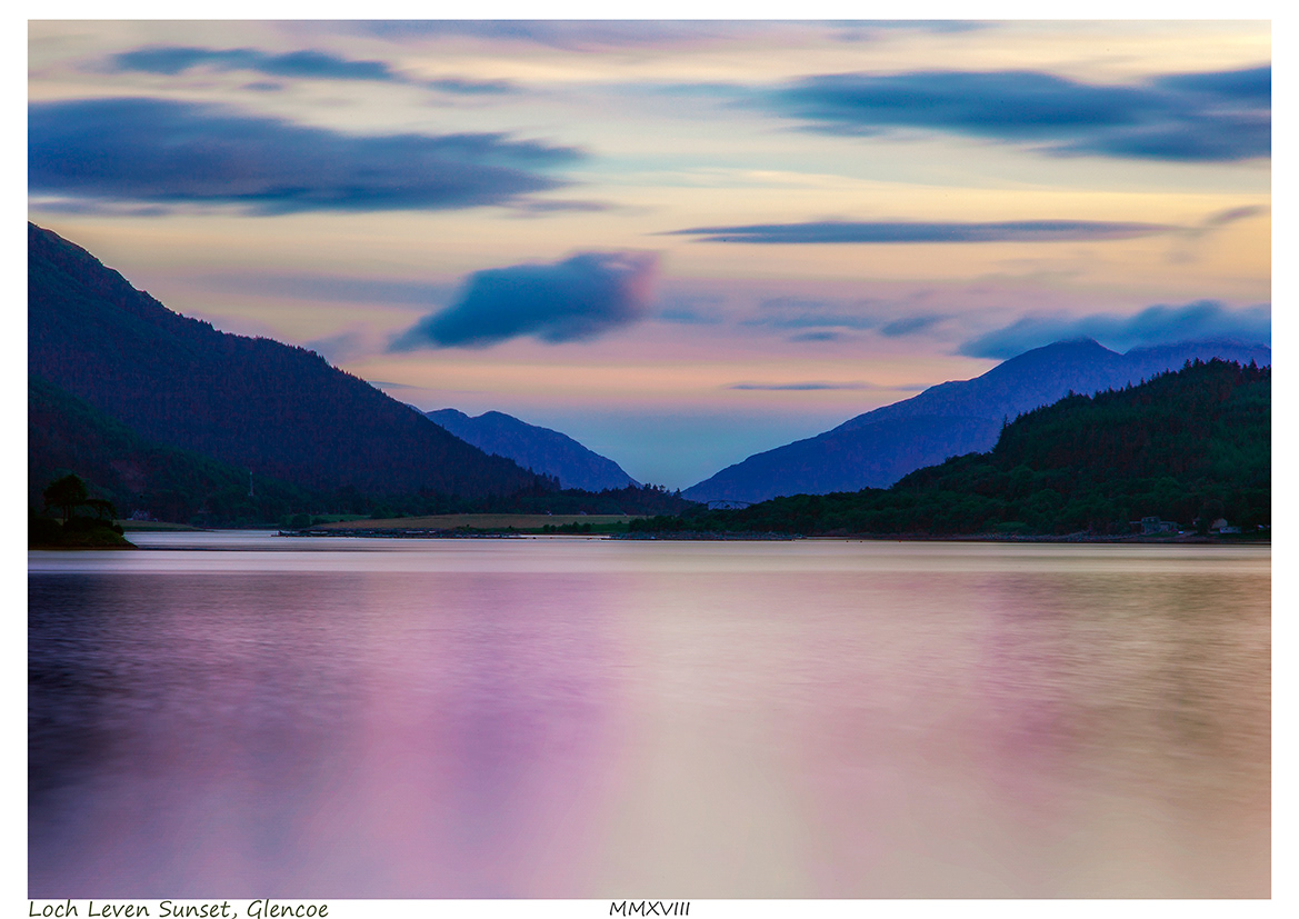 Loch Leven Sunset, Glencoe (Scottish Highlands)