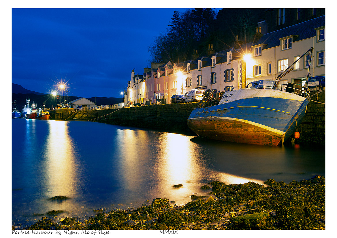 Portree Harbour by Night, Isle of Skye