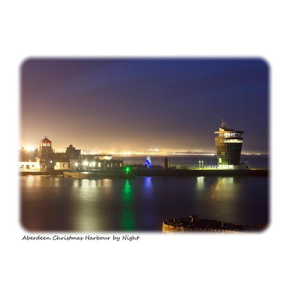Aberdeen Christmas Harbour by Night