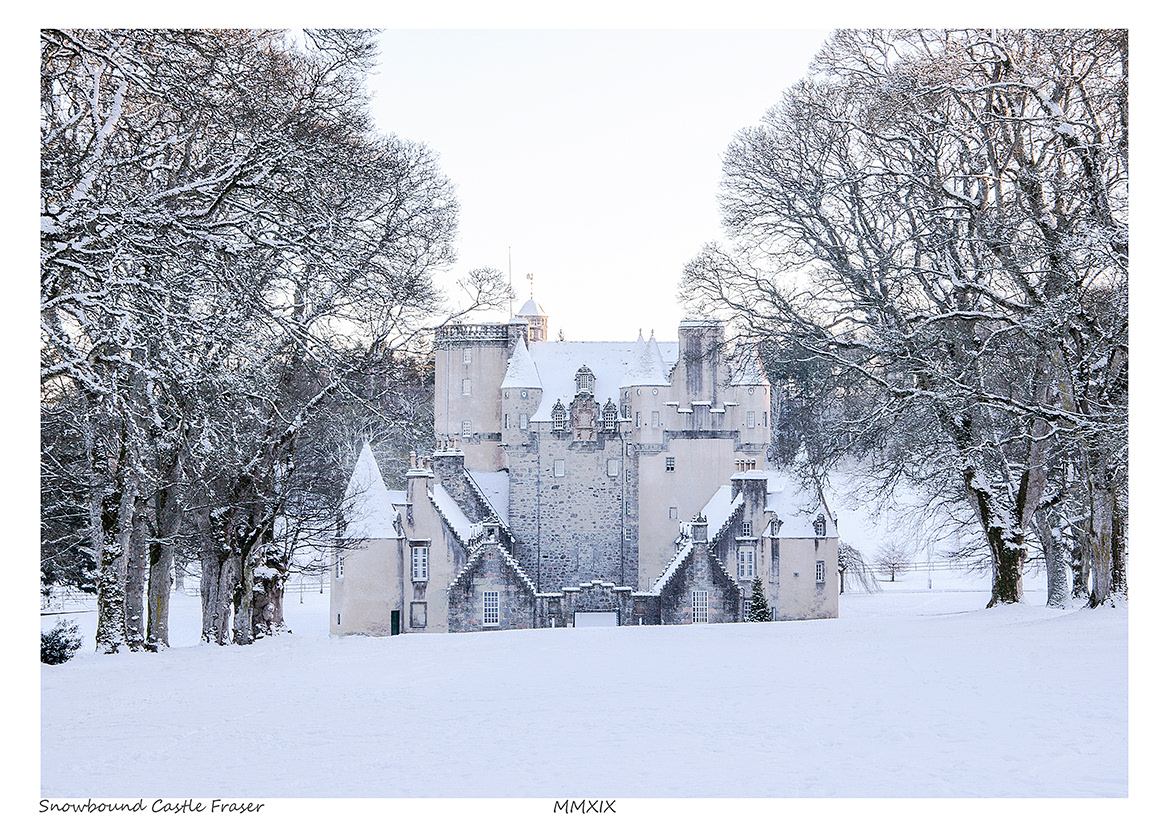 Snowbound Castle Fraser (Aberdeenshire)