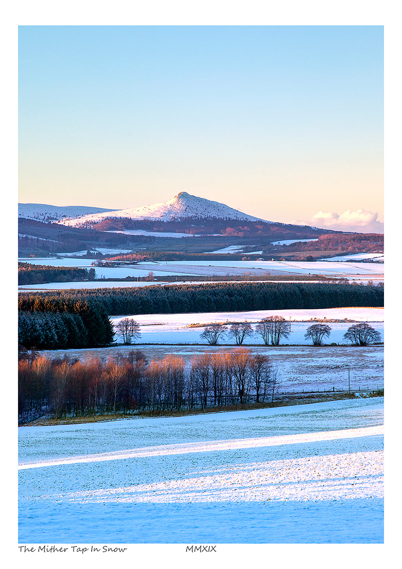 The Mither Tap in Snow (Aberdeenshire)