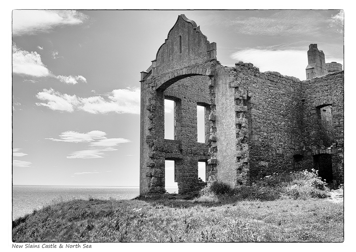 New Slains Castle & North Sea (Aberdeenshire)