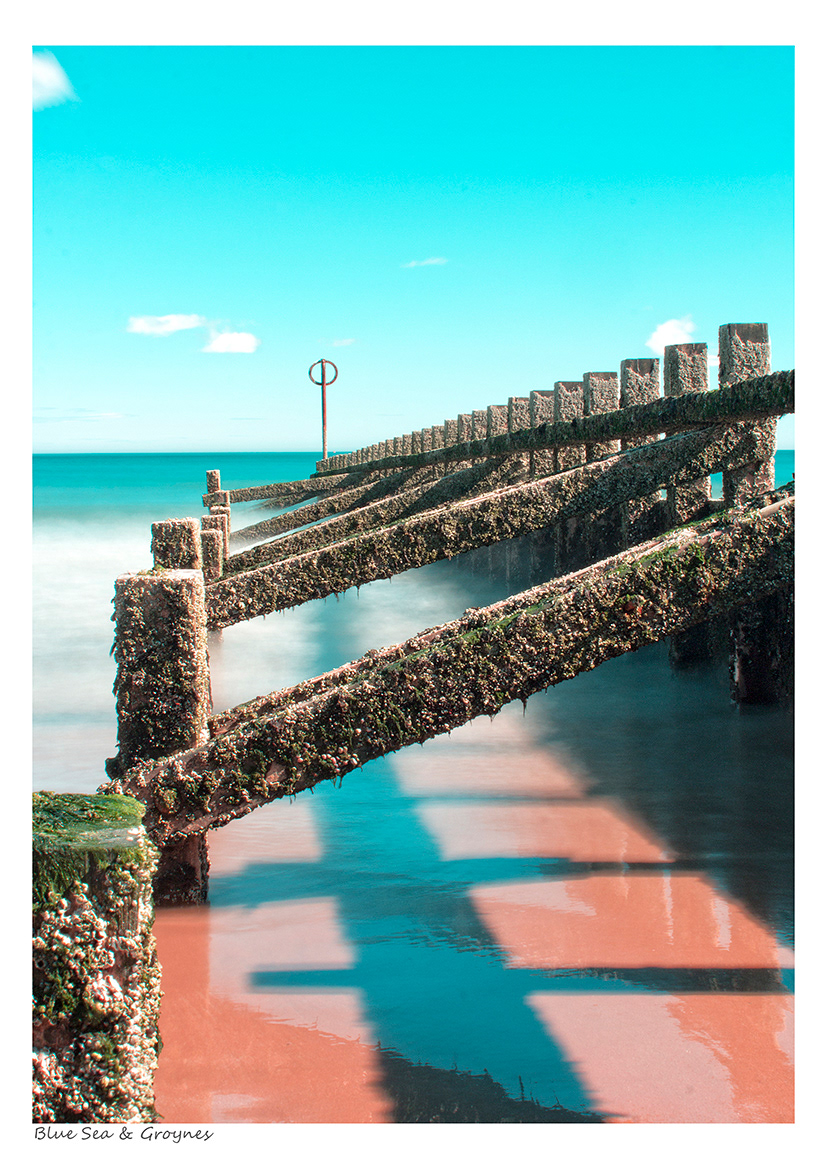 Blue Sea & Groynes (Aberdeen Beach) 