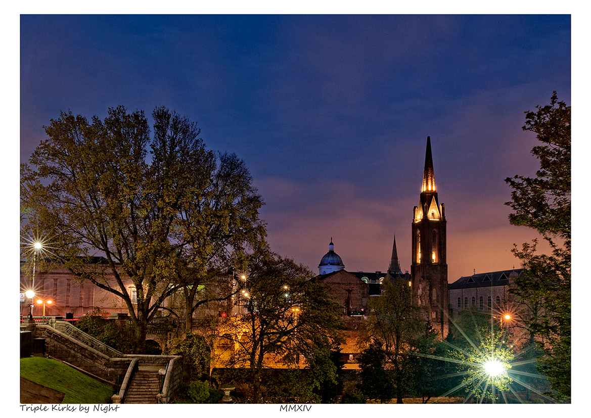 Triple Kirks By Night (Aberdeen)
