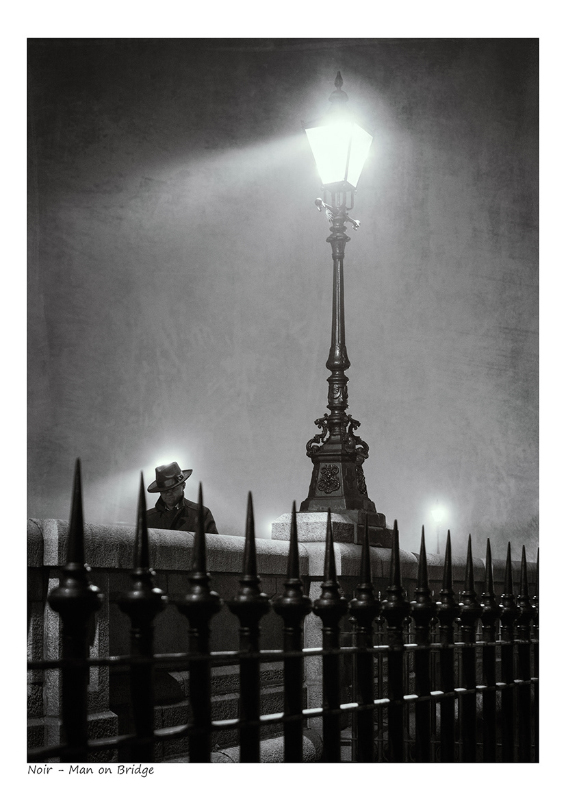 Noir - Man on Bridge