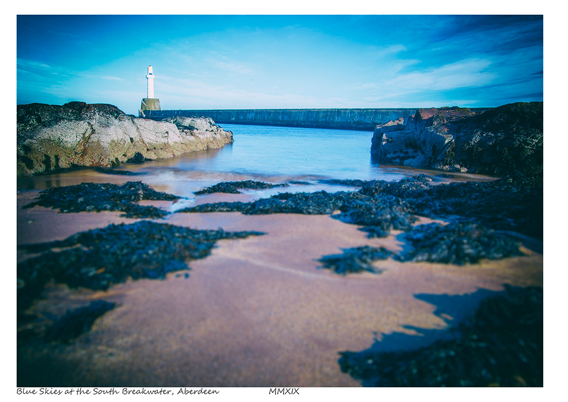 Blue Seas at the South Breakwater, Aberdeen