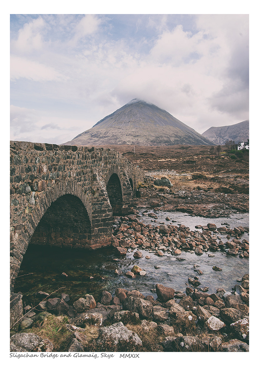 Slegachan Bridge and Glamaig, Skye
