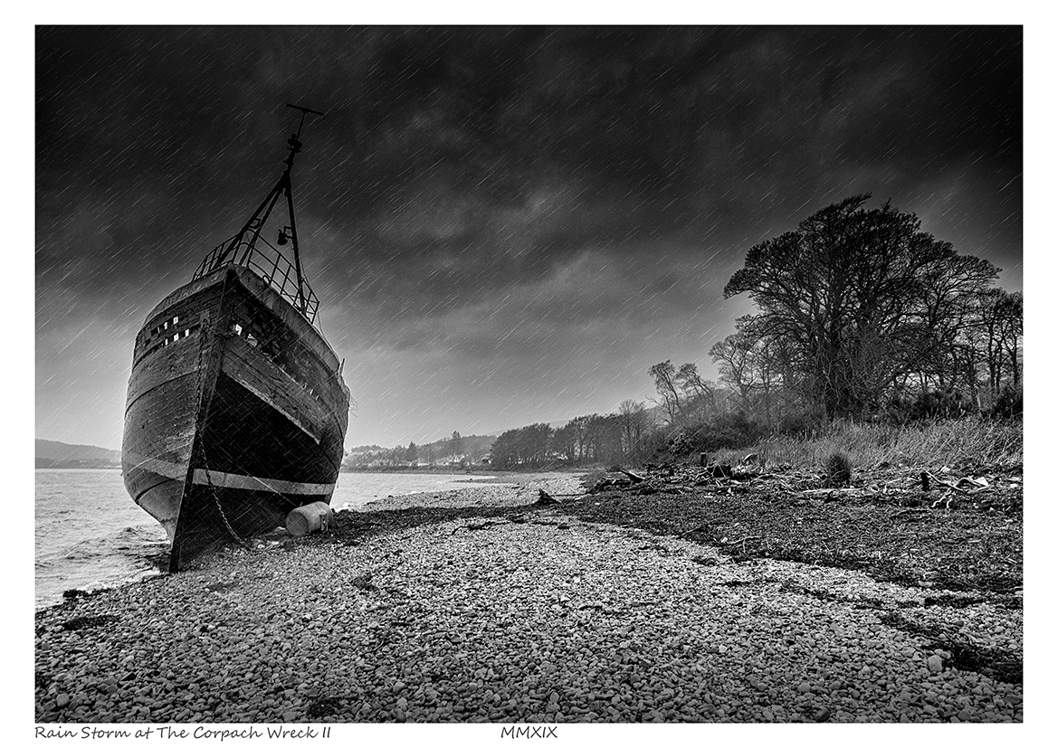 Rain Storm at The Corpach Wreck II (Fort William)