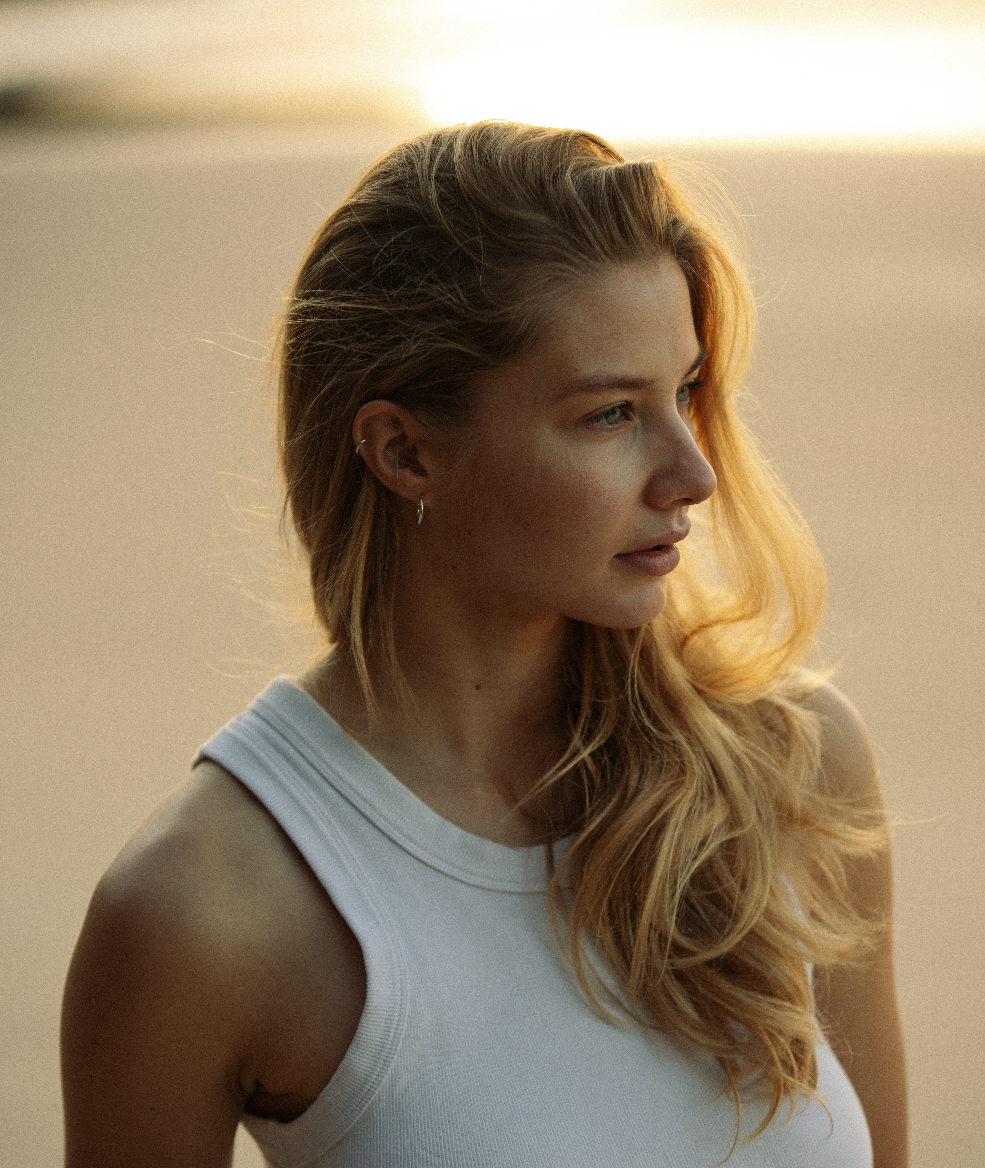 Portrait photography on the beach