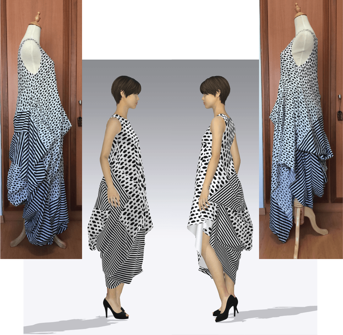 Sewn vs 3D Side View