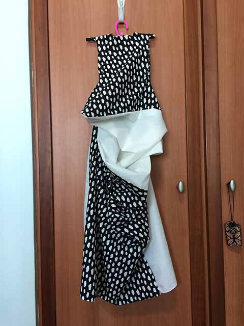 Sewn Dress - Miniature Size Back