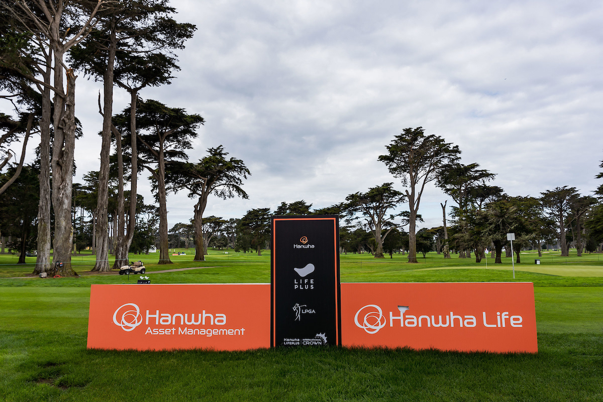 Hanwha Life Signage on Course 2023