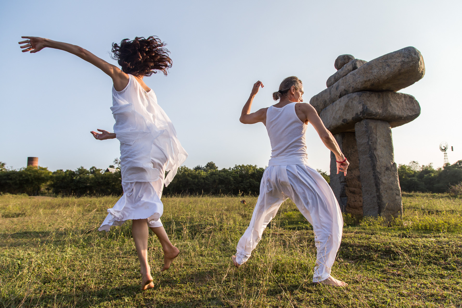 Dancers in Auroville