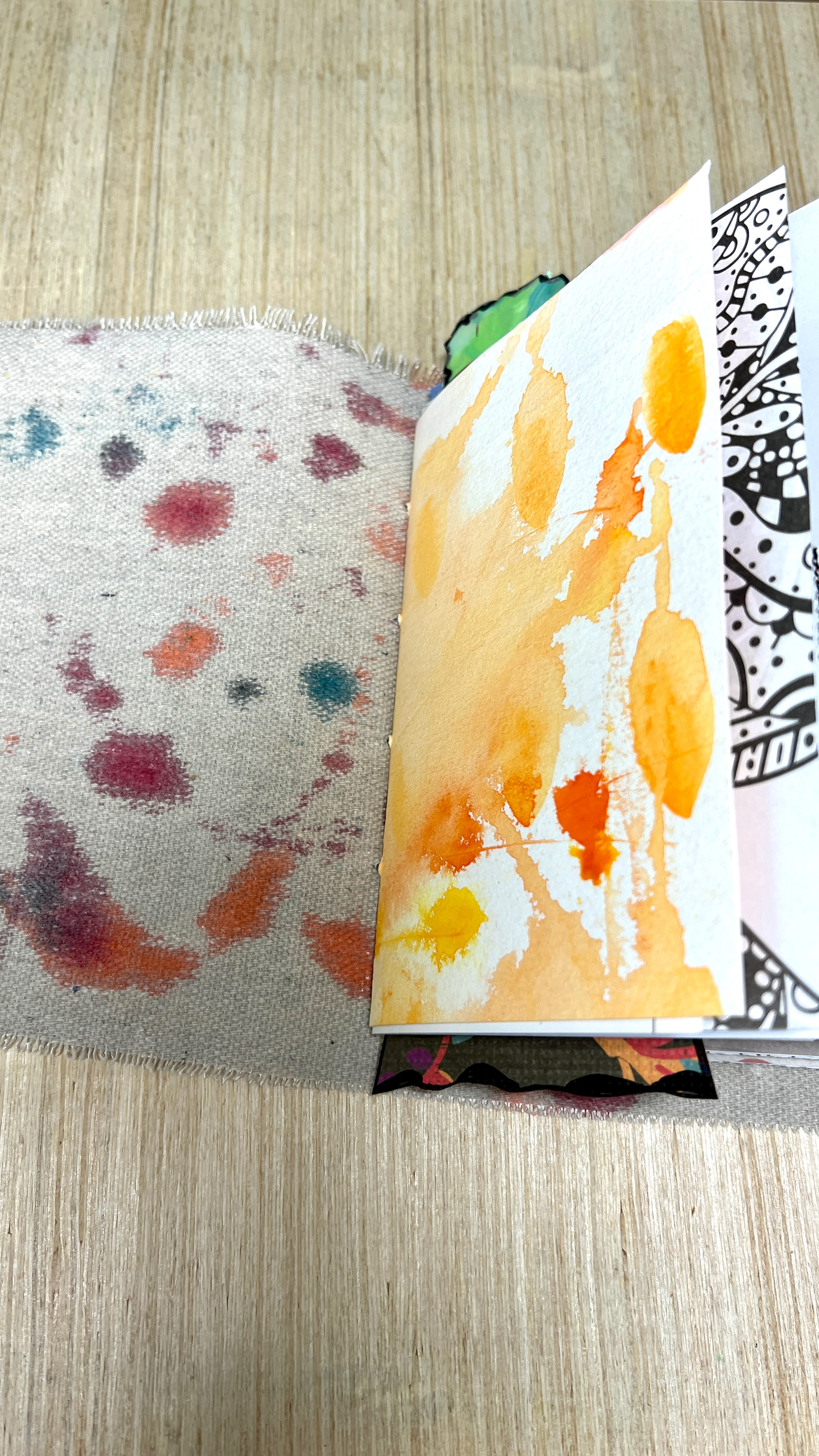 Junk Journal Painted Paper