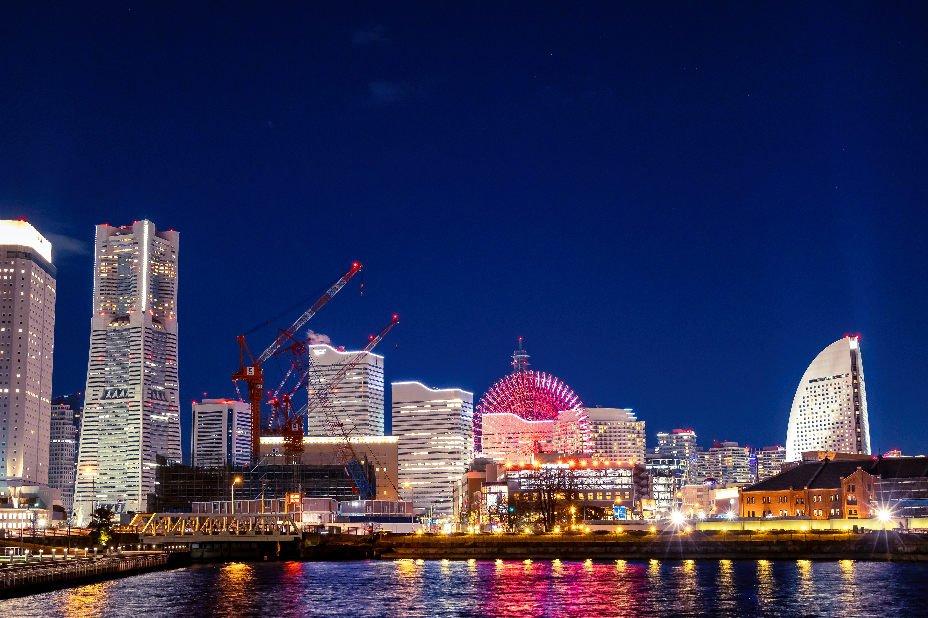 Yokohama City scape at night 