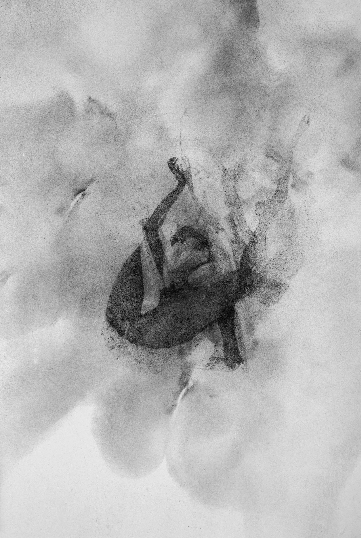 Untitled, graphite (powder) on paper, 75 x 50 cm, 2019 (in private collection)