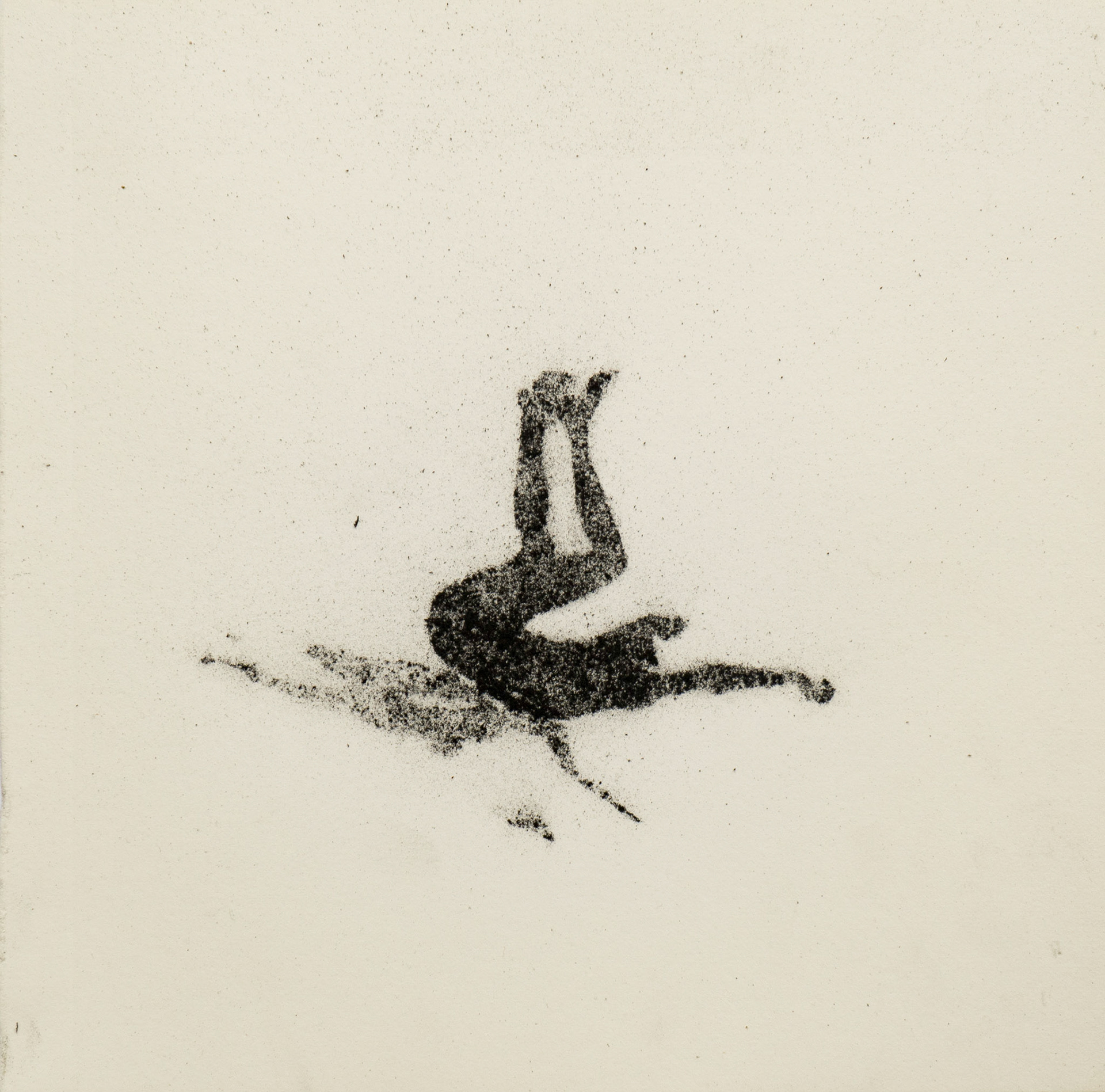 Untitled, graphite(powder) on paper, 23,4 x ± 23,4 cm, 2020