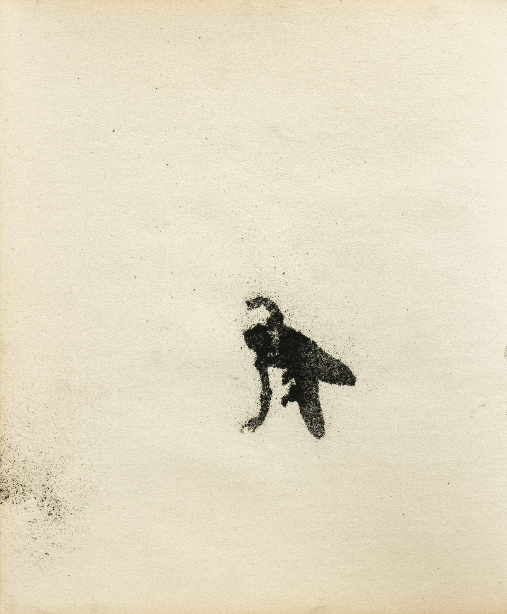 Untitled (from a series of 20), graphite(powder) on paper, 23,9 x 20 cm, 2020