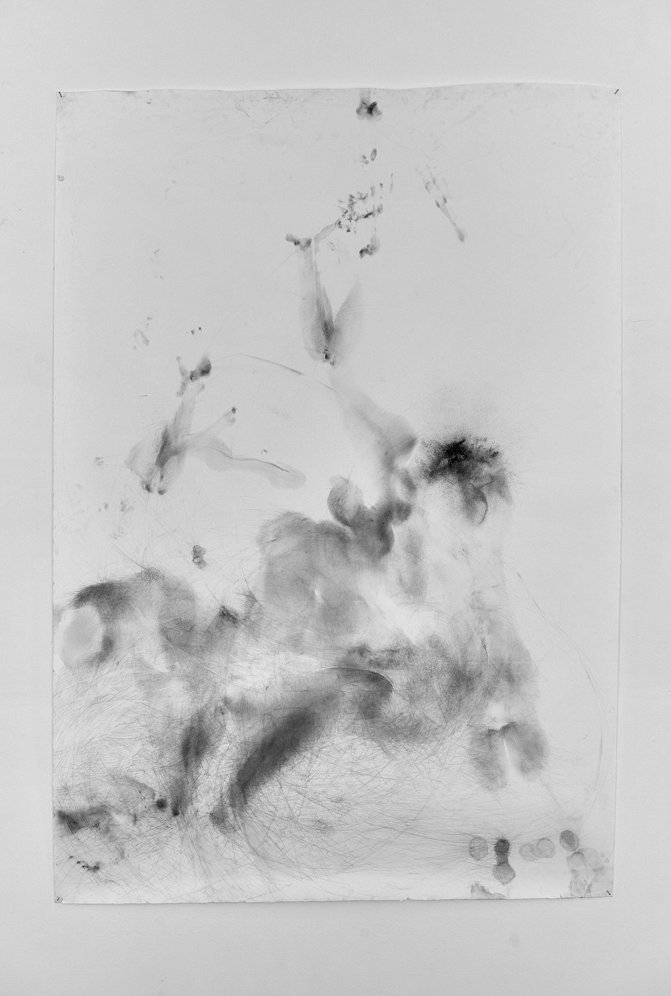 The third kind is the madness of those who are possessed by the Muses, graphite on paper, 195 x 135 cm, 2016 (in private collection)