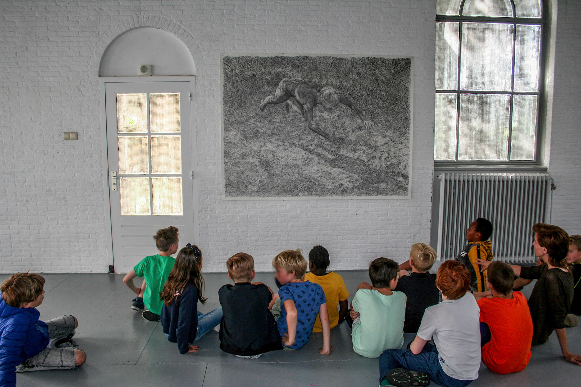 installation view Bewaerschole 2019 (workshop with local primary school)