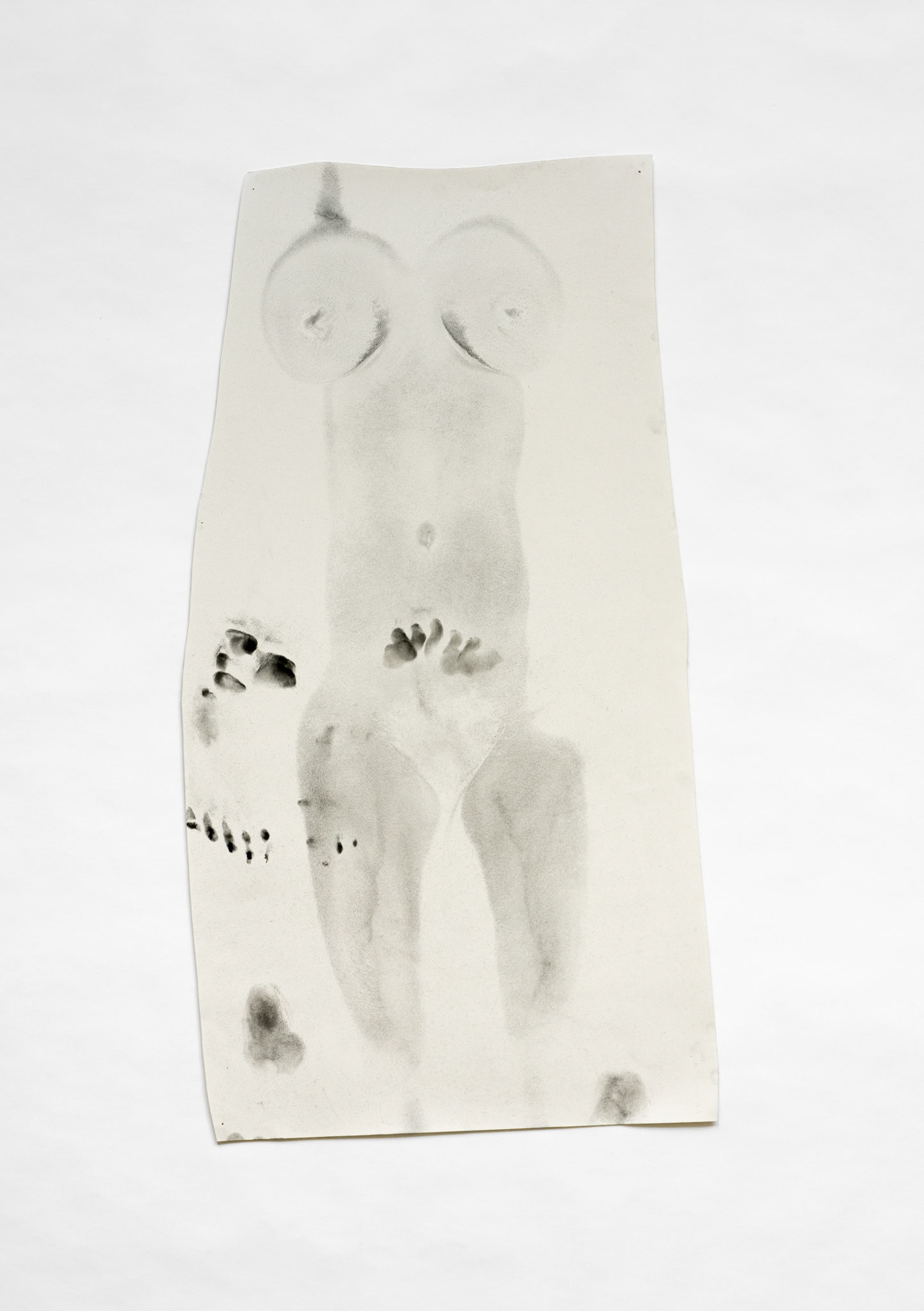 Body Print, graphite powder on paper, life size, selection  2022-2023