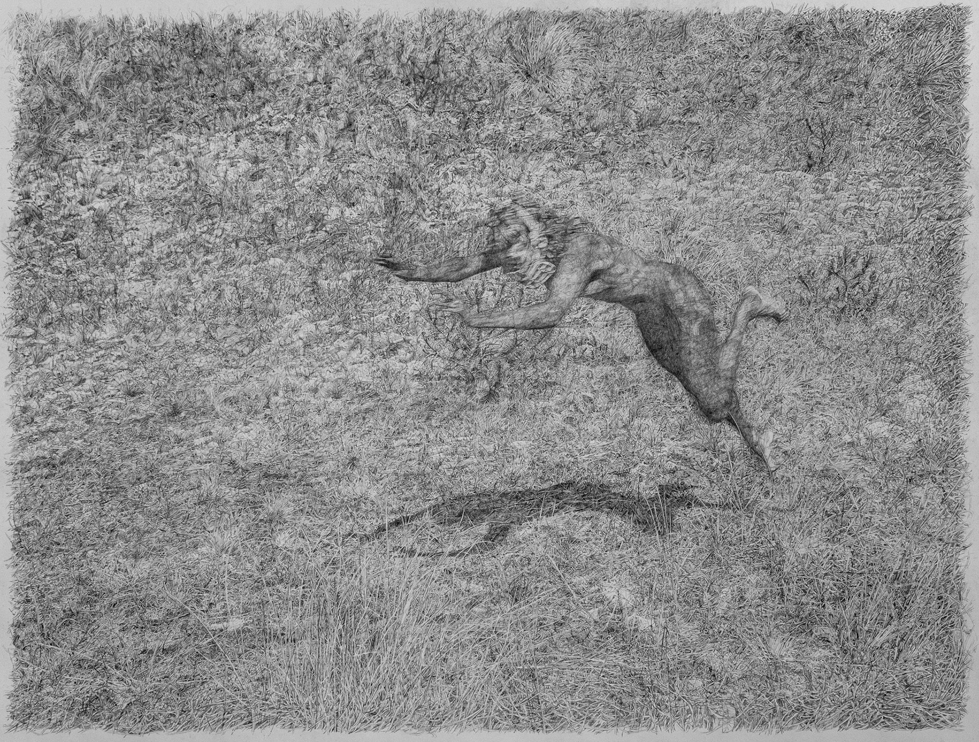 18.06.05 15.21.25, graphite on paper, 150 x 200 cm, 2019