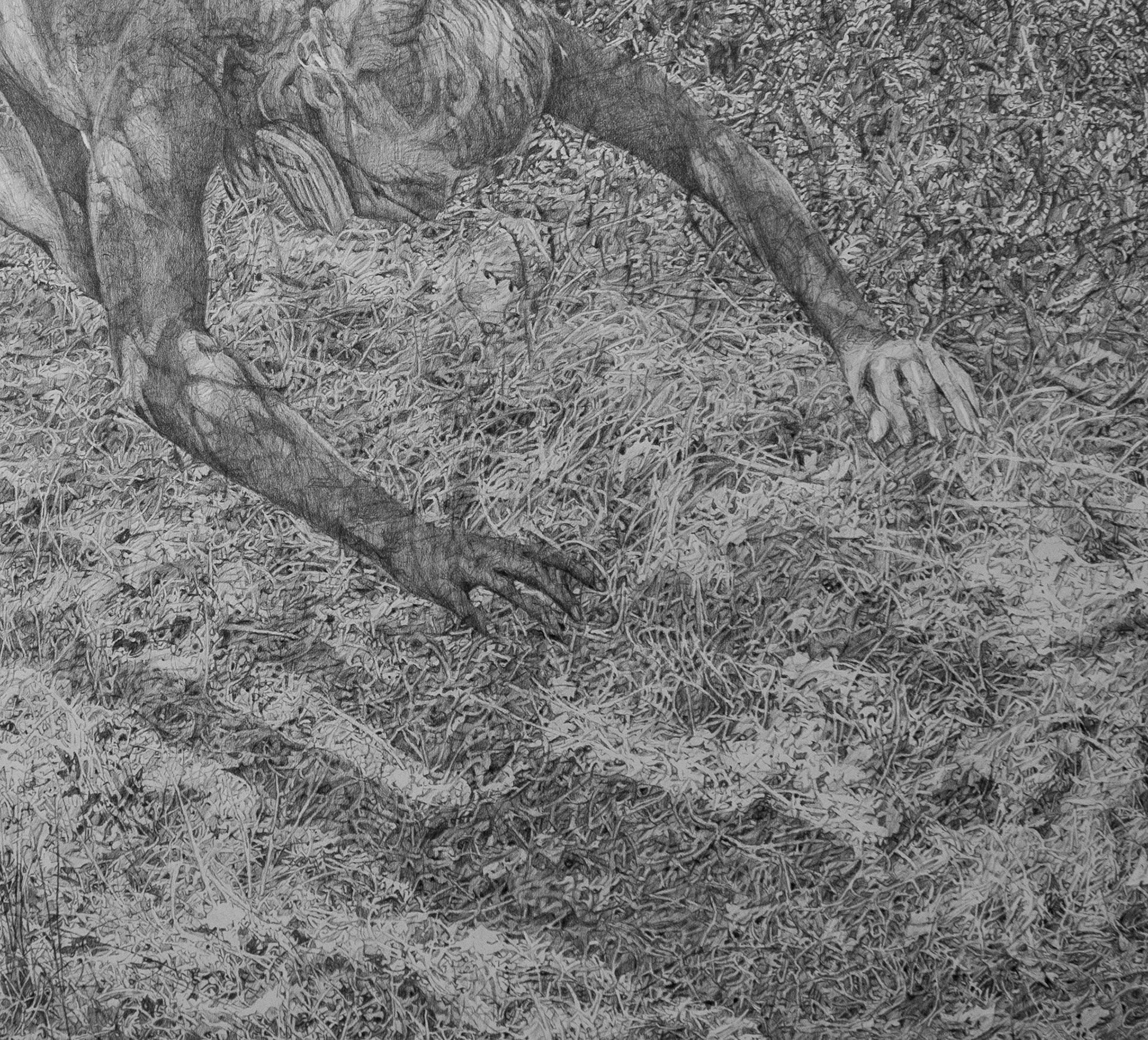 18.06.05 15.21.25 (detail), graphite on paper, 150 x 200 cm, 2019